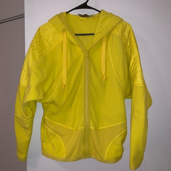 adidas yellow running jacket